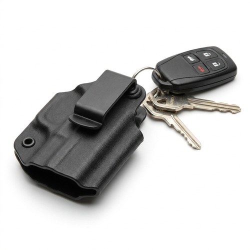 ClipCarry Keychain Holster clipped to keys